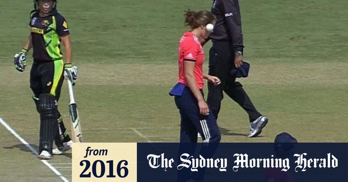 T20 Cricket World Cup 2016 England's Natalie Sciver struck on head by